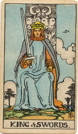 Король Мечей — карта Таро Уэйта