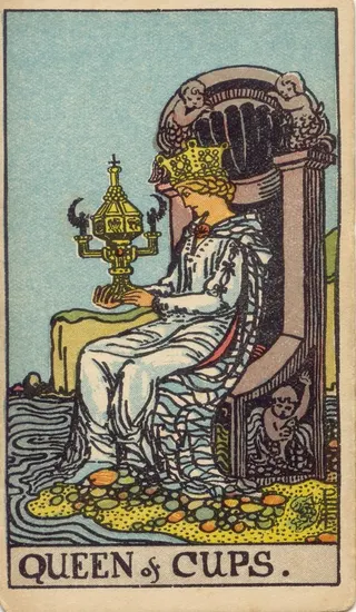 Королева Кубков — карта Таро Уэйта